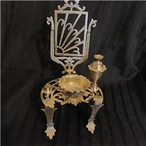 قاب آینه سرمدان وظرف سرخاب