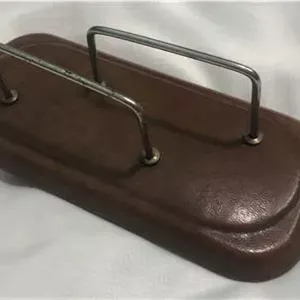 پایه تقویم و کاغذ چرمی 