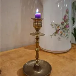 شمعدان آنتیک قدیمی برنجی