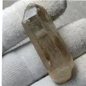 بلور منشوری سنگ کوارتزلیمویی برزیلی پاک
