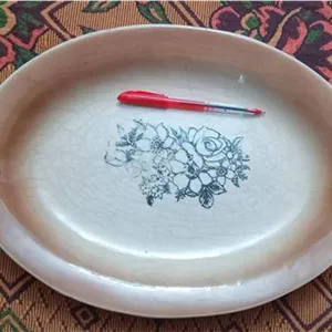 دیس بزرگ قاجاری کلکسیونی ( جنس چینی)