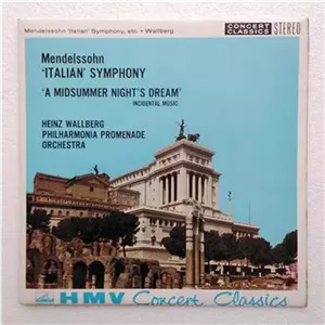صفحه گرام 33 دور آلبوم MENDELSSOHN ITALIAN SYMPH