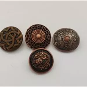 4 عدد دکمه مسی خارجی قدیمی