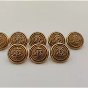 8 عدد دکمه برنجی قدیمی
