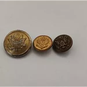 سه عدد دکمه برنجی خارجی