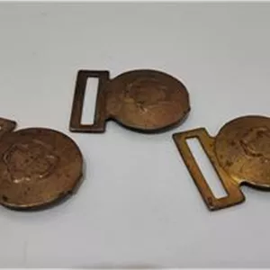 سه عدد سگک کمربند طلایی جنس آهن
