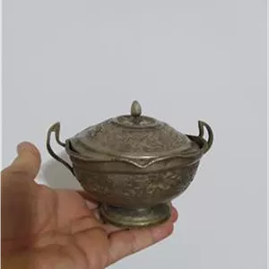قندان قدیمی ورشو قلم زنی آنتیک