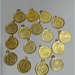 تعداد 17 پولک آویز ربع پهلوی طرح قدیمی