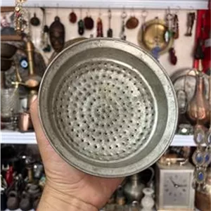 آبکش مسی قدیمی کوچک دستساز آنتیک