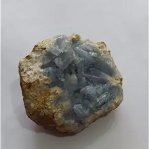 سنگ معدنی راف جواهری سلستین آبی خوشرنگ