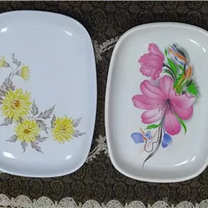 دو عدد دیس قدیمی ملامین زیبا آنتیک