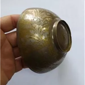 کاسه برنجی دوره قلم قدیمی آنتیک