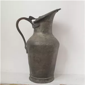 پارچ مسی درب دار قدیمی قاجاری خوش فرم آنتیک