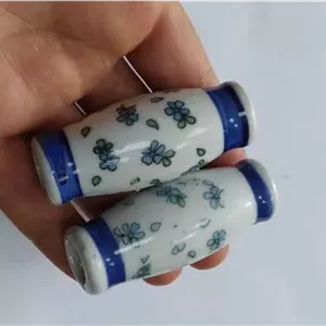 جفت دسته سماور از جنس چینی قلم آبی 