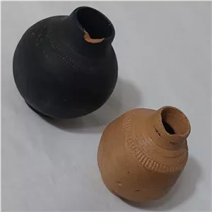 کوزه سفالی حقه دو عدد