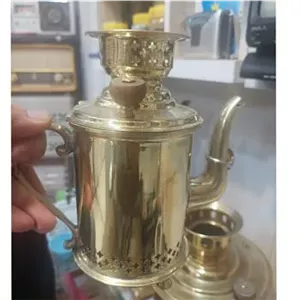 سماور 1 لیتری دستی برنزی