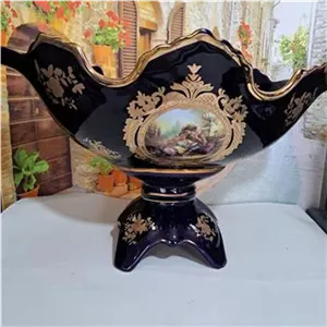 کشکول بزرگترین سایز سرمه ای مناسب میوه خوری
