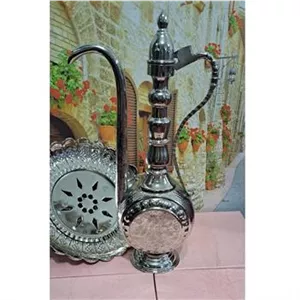 آفتابه لگن مسی قلم کاری سایز بزرگ