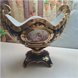 کشکول آجیل خوری یرمه ای طلاکوب