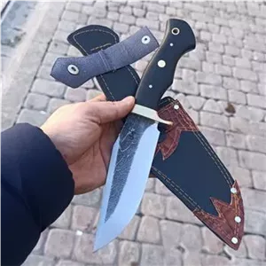 چاقو شکاری اصیل سفارش دسته شاخ گاومیش
