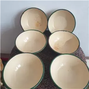یک دست کاسه لعابی جینگو قدیمی مطابق تصاویر