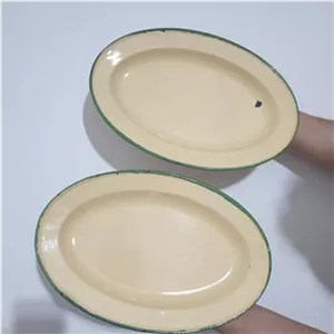 دوعدد دیس قدیمی لعابی جینگو