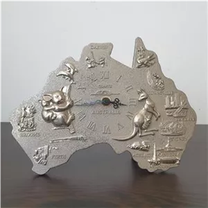 ساعت رومیزی نقشه استرالیا آنتیک