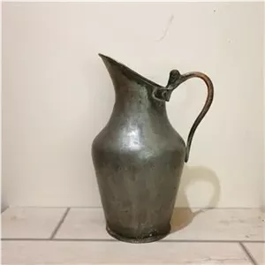 پارچ مسی قدیمی قاجاری شکم دار سنگین آنتیک