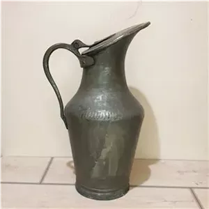 پارچ مسی قدیمی قاجاری درب دار