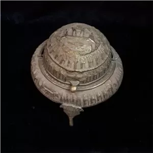 خاویار خوری برنجی کهنه قاجاری 