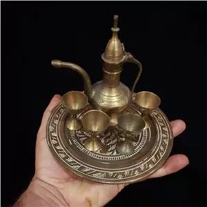 آفتابه جام سینی لگن برنجی قدیمی ابریق