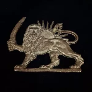 تندیس مجسمه شیرو خورشید برنجی
