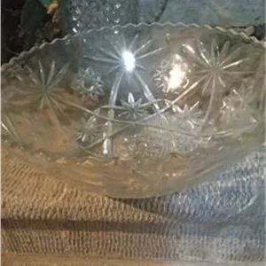 کاسه بزرگ 27 سانتی کریستال ستاره ای امریکایی