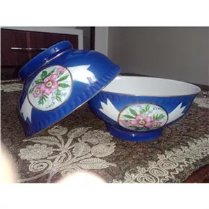 جفت کاسه آبگوشت آبی رنگ ژاپن مارک عقابی