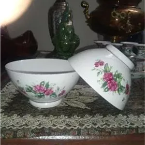 جفت کاسه گل سرخی کعبدار قطر 13سانت