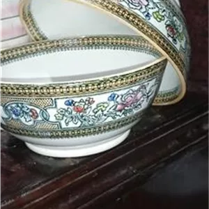 یک جفت کاسه ترمه قجری باقدمت خیلی زیاد