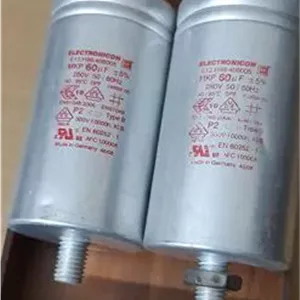 تعداد 2عدد خازن 60 میکروفاراد الکترونیکون اورجینال