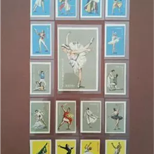 سری قدیمی لیبل کبریت روسیه(رقص باله)