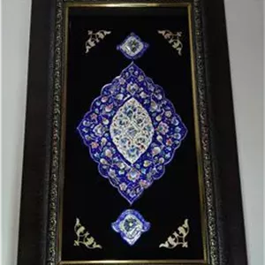 قاب میناکاری مس سه پلاک اصفهان 