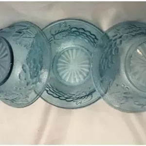 پیاله آبی انگوری قدیمی سه عددی