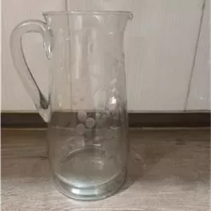 پارچ قدیمی انگوری بلوری نوستالژی نونودهه50