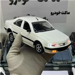 پژو پارس سفید رینگ پنج پر چراغدار