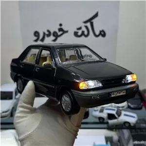 ماکت پراید 131 چراغدار مشکی