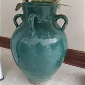 خمره یاگلدان لعابی زیبا طبق توضیح