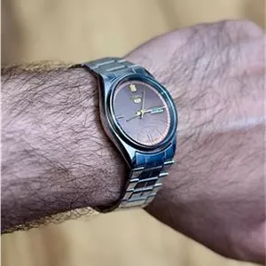 ساعت نایاب سیکو 5 نبضی صفحه چوبی اتوماتیک 45 ساله