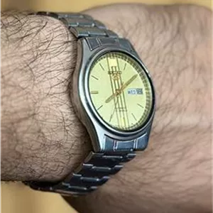 ساعت نایاب سیکو 5 نبضی صفحه طلایی اتوماتیک