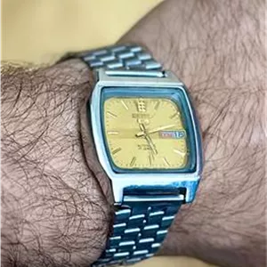 ساعت نایاب سیکو 5 نبضی صفحه طلایی اتوماتیک