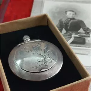 جا عطر و جا پودر نقره 30 گرم آنتیک