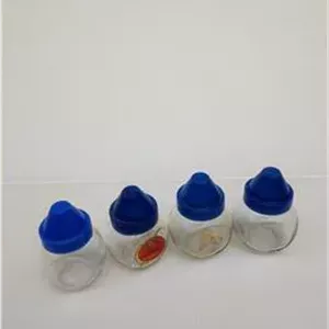 4 عدد نمکدان شیشه ای قدیمی کلکسیونی