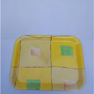 سینی قدیمی بسیار زیبای 33 سانتی متری